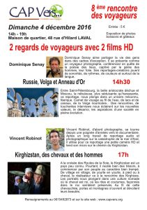 tract 8ème rencontre des voaygeurs 2016 de l'association Cap Vers