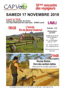 samedi 17 novembre 2018 10 eme rencontre des voaygeurs Cap Vers