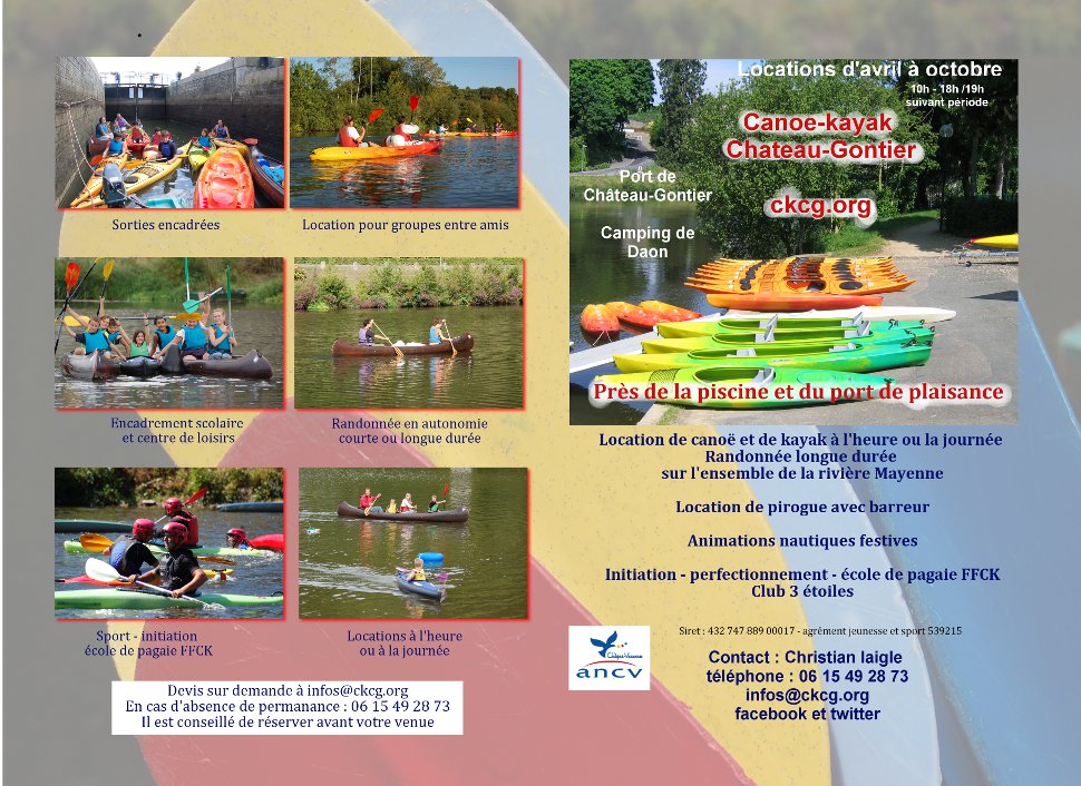 accueil canoe kayak chateau-gontier