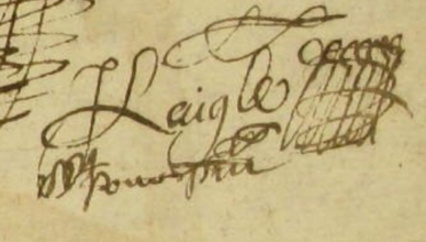 Signature de Jacques Laigle