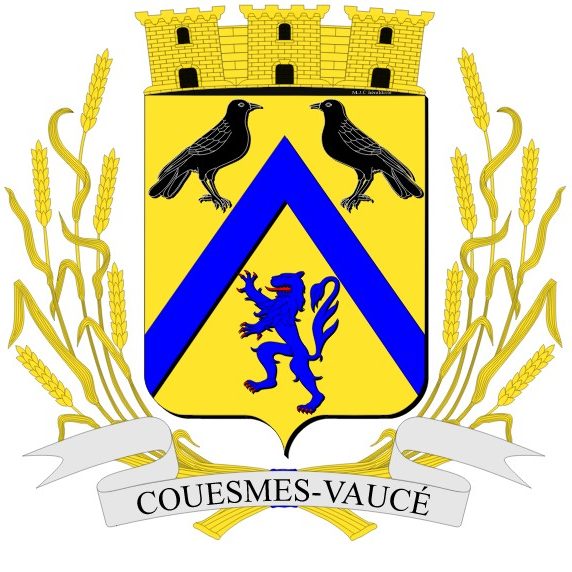 Blason de la commune Couesmes-Vauce