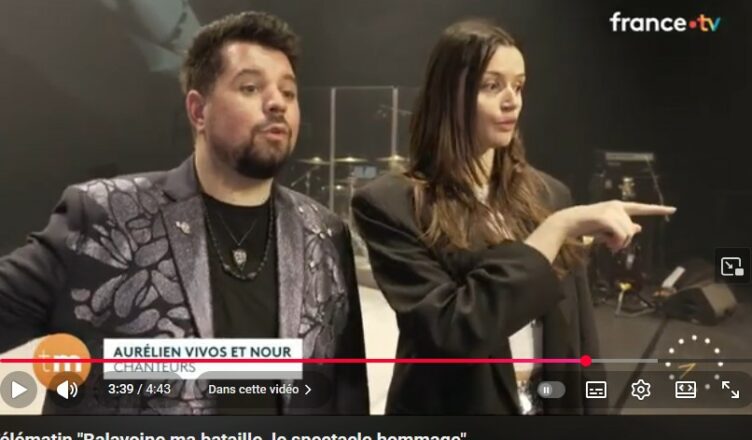 Nour et Aurélien VIVOS lors du reportage pour télématin rapportent anecdote du papillon